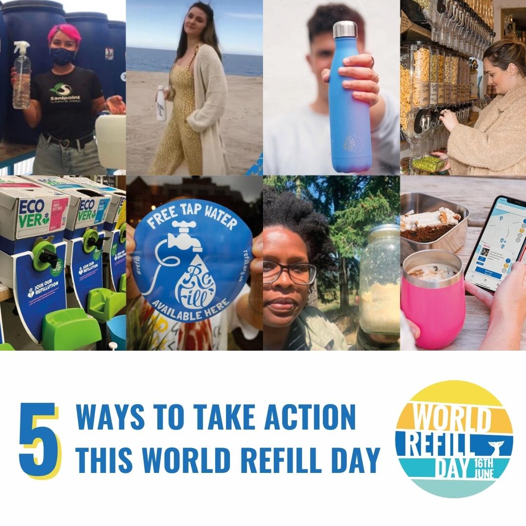 1.🙌🥳🌍💧💙 It's #WORLDREFILLDAY 🙌🥳🌍💧💙⁠
Today is our GLOBAL public awareness campaign to help people across the globe live with less waste! ⁠

Small changes can have a big impact✊

Here are 5 steps you can take to help make plastic pollution a thing of the past: