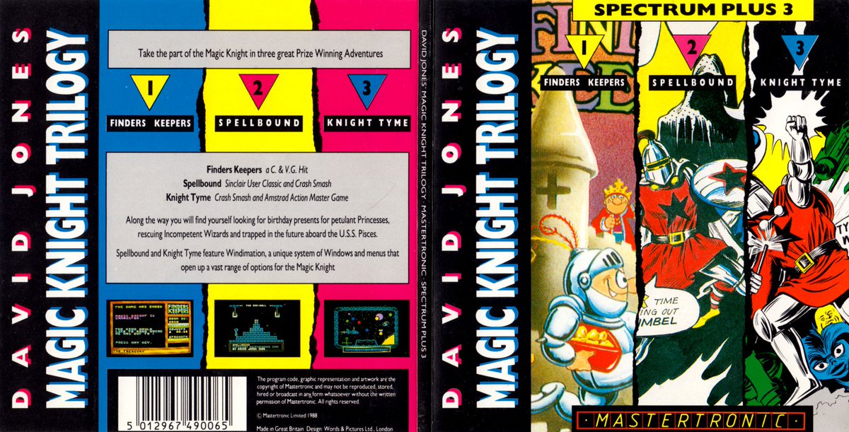 These were especially big on the #Spectrum, with all 3 were being released on a single disk for Spectrum+3. I picked up a copy a while back - it's still one of my favourites today.