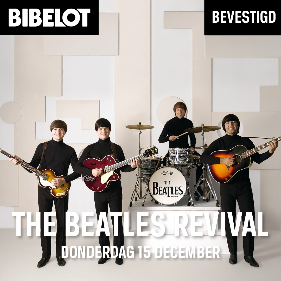 𝗕𝗘𝗩𝗘𝗦𝗧𝗜𝗚𝗗: The Beatles Revival op donderdag 15 december | Deze Beatles tribute band is één van de beste tribute bands van het moment. De mannen stonden afgelopen jaren op honderden podia door heel Europa en staan dit najaar bij ons in Bibelot! 👇

bibelot.net