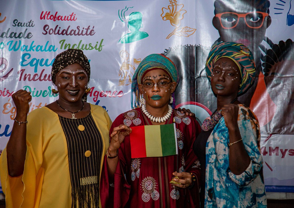 FemnetProg's tweet photo. On this #DayOfTheAfricanChild "We are dedicated to eliminate harmful practices affecting girls &amp; young women in Africa" says #TeamMali ✊🏿(@TaribaTraore ,  
@MaliRoajelf, @SimaMarietou) #ISpeak4Myself 📢 #DayOfTheAfricanChild #DAC2022 https://t.co/rXbnPb8jkx