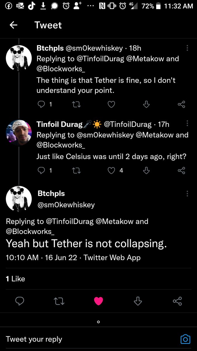 CracktorCrypto's tweet photo. Let's re-evaluate in  2 weeks.. https://t.co/r520gKPywV