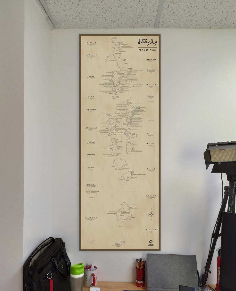 🗺️ Vintage Map of Maldives.
#mapofMaldives #Eatolls #Vintagemap