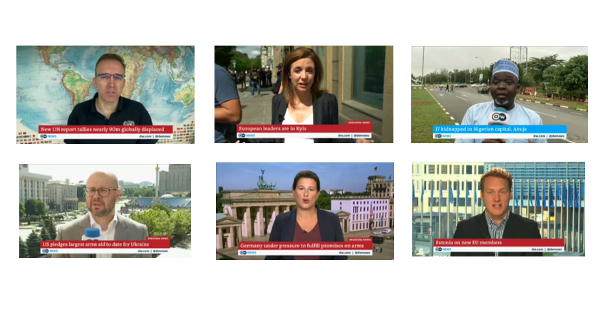tmnewsstream's tweet photo. Great talking today with 
UN @Refugees spokesperson @ChrisMelzer_NYC in Berlin 🇩🇪
+ @dwnews correspondents 
@rebeccaritters in Kyiv 🇺🇦 (x2)
Uwaisu Idris in Abuja 🇳🇬
@radioroman_bonn in Kyiv 🇺🇦 (x2)
@theresatropper in Berlin 🇩🇪 &amp;
@jackeparrock in Brussels 🇧🇪.
Outstanding work! https://t.co/s00bwIqb1F