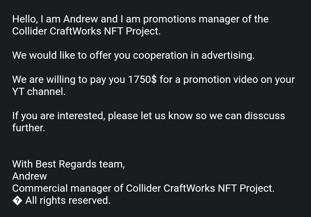 musicradarclan's tweet image. Esto es lo que hay detrás de los influencers hablando de NFT's.
No hay día que no te ofrezcan de una pasta por promocionar un NFT. Todas las promociones se basan en lo mismo: te regalan uno, te pagan un pastizal y luego tú hablas de que has comprado un NFT en el que crees.