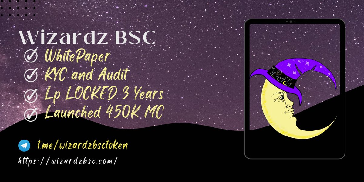 James_The_G8's tweet photo. @WIZARDZBSC / #WizardzBSC
Keep an Eye πποΈπποΈ on this token guy's and gal's!
@CoinMarketCap listing will be happening anytime next week.
No Doubts, Bull Run begin with #Wizardz fire π₯π₯π₯.
Don't miss this out!
#BSCGEM #Crypto #Cryptocurrency #Altcoins #NFTCommmunity #NFT https://t.co/8TyHFxnZxY