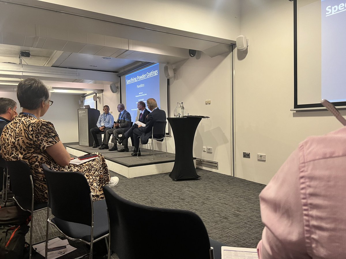 We were pleased to be part of the <a href="/qualicoatuki/">QUALICOAT UK & Ireland</a> conference at the <a href="/BuildingCentre/">Building Centre</a> and participated in the panel discussion on chrome free technologies. Great event and some fantastic topics discussed!