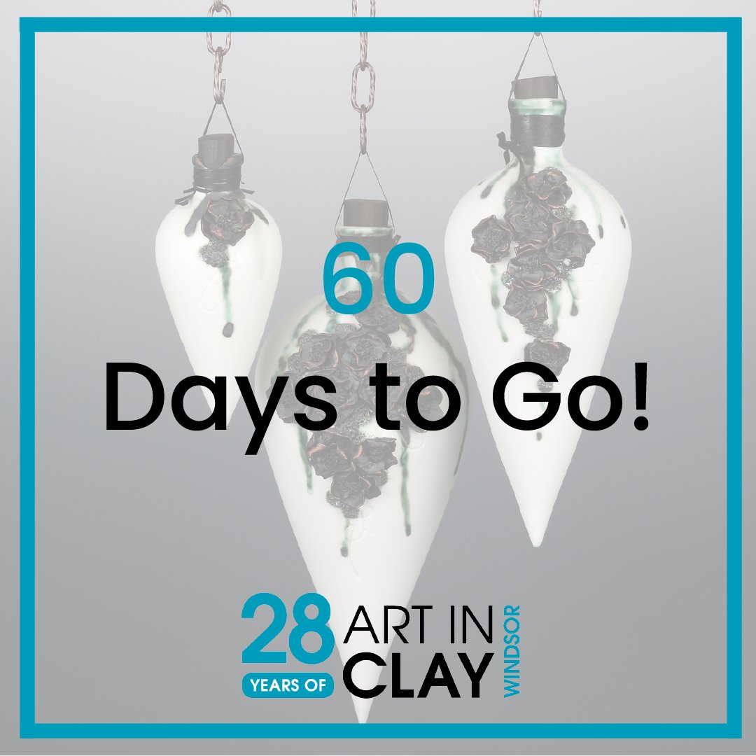 60 Days to Go!🥳

Its busy, busy, busy for the Art in Clay team, this years 
show is definitely one you don't want to miss! 😆

Don't forget to purchase your tickets at 
artinclay.ticketsrv.co.uk/tickets/