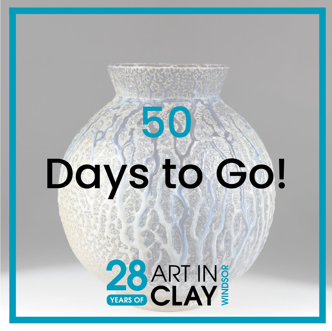 It's just 50 days to go until Art in Clay! 

We've got a fun-filled weekend planned ahead for our 
show in August that you certainly don't want to miss 
🤩

To purchase your tickets please visit 
artinclay.co.uk/ticket-info/
