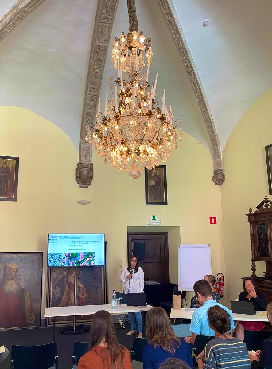 Alternet_Europe's tweet photo. Integrating environmental justice in nature based solutions planning with a novel index: Jarumi Kato Huerta at #AlternetConference https://t.co/PriZCkp0Ow