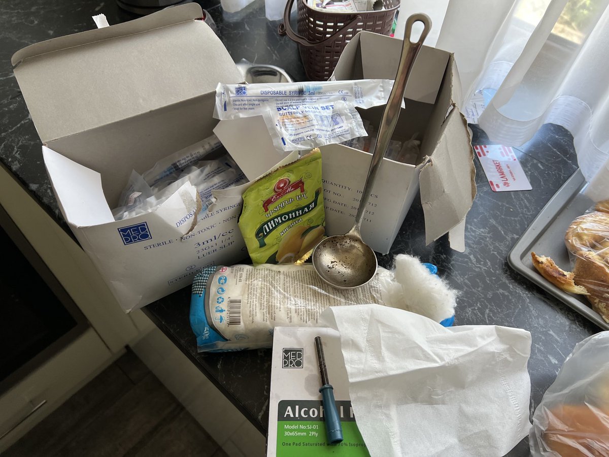 MatSouthwell's tweet photo. Armenian tools. Learning from peers how they prepare different drugs to tailor peer education messages and use of harm reduction commodities. Skilled group of sure shooters. #peerworks #saferinjecting #harmreduction ⁦@Coactteam⁩ working for MDM and Real World Real People. https://t.co/dWCaDRwzUr