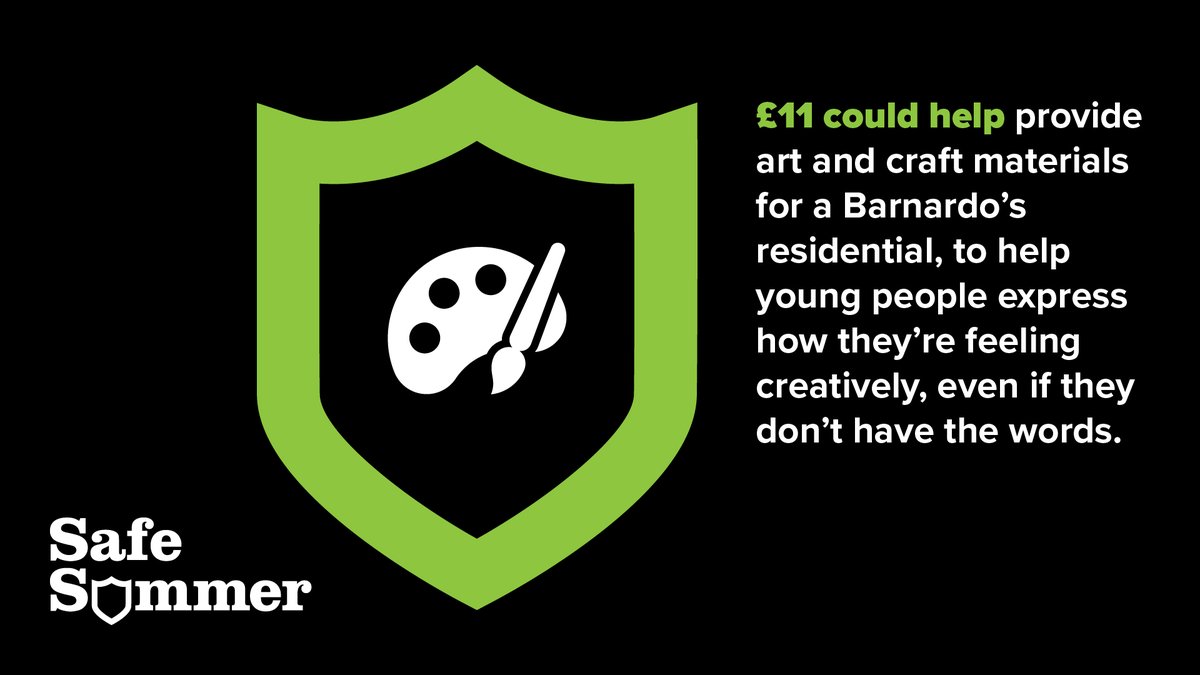 barnardos's tweet photo. In summer, no school means many vulnerable children don’t have a teacher they can ask for help.
But just £5 can support our services that give children safe places to go, where they can do activities that protect them from harm. https://t.co/94BseguVY5
#MakeSummerSafe https://t.co/scI8oZFVJB