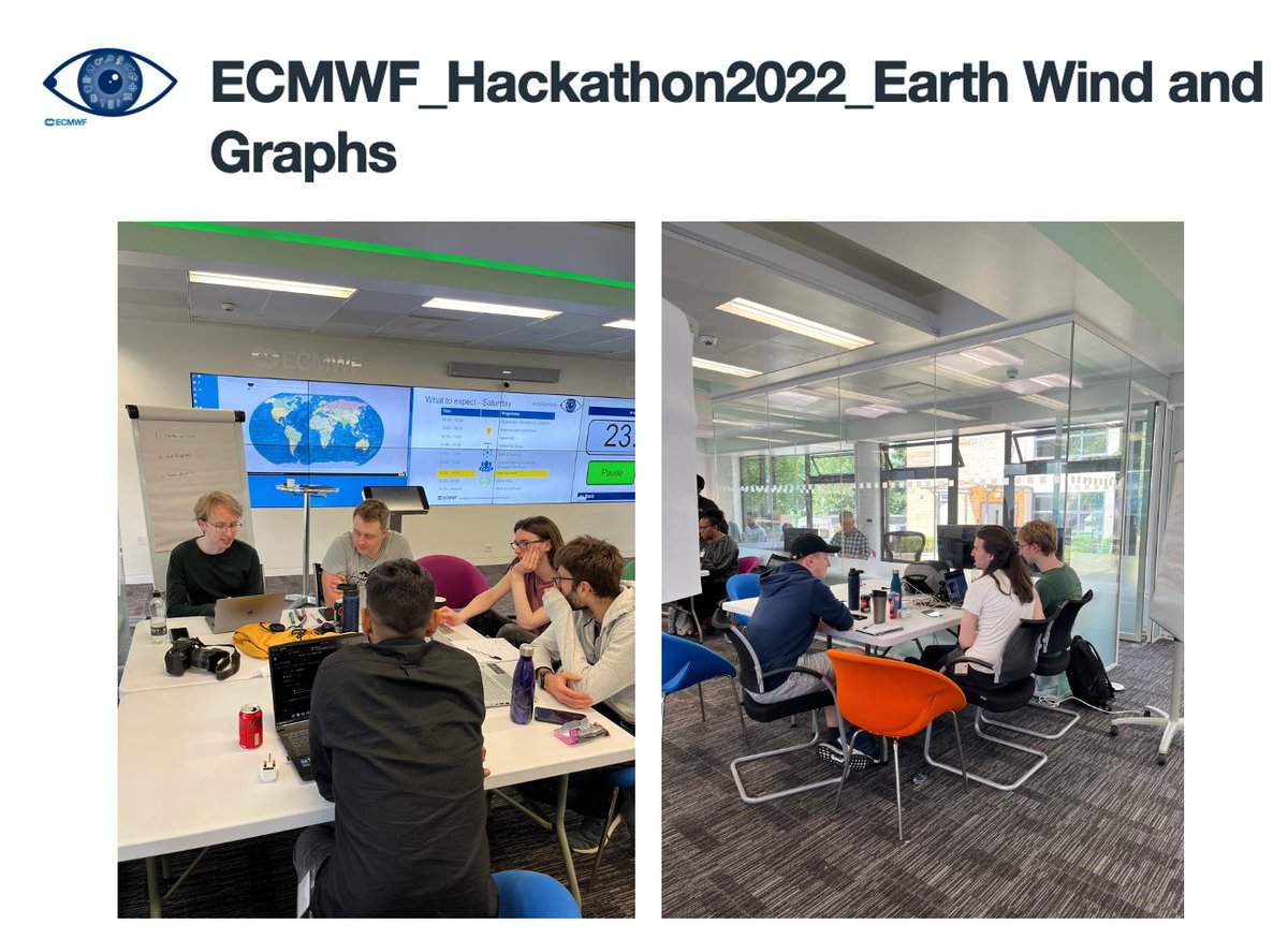 EsperanzaCuart1's tweet image. 📣#VisMetHack #hackathon @ECMWF results❗

Earth Wind and Graphs team explored visuals on #Winddata in a readable form.
#ShowYourStripes #ERA5 #Python #javascript #Matlab

Watch the talk 📹 🗣️ during the Show&amp;amp;Tell here: vimeo.com/719601317/089b…