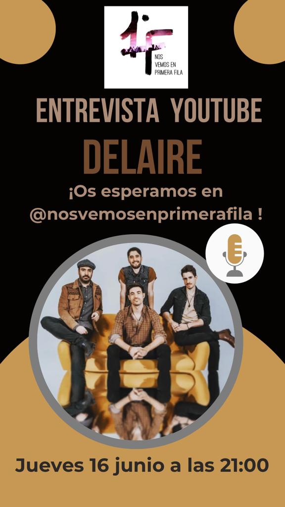 Hoy en nuestro canal de YouTube estaremos entrevistando a la banda DELAIRE a las 21:00 y al músico FRESQUET a las 22:00. Os esperamos!
#entrevista #indie #emergentes #emergentesdeprimerafila #16Junio #16Jun #FelizJuevesATodos #música #pop #rock #Argentina #fresquet #delaire