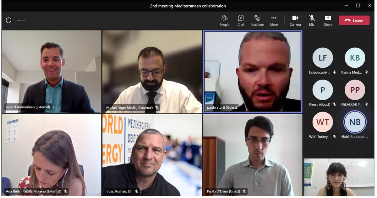 WEC_LEBANON's tweet photo. A great meeting today with @WECouncil 's member committees. Cross-collaboration workstreams in the #Mediterranean were discussed, focusing on engagement opportunities in #energysecurity, #energytransition, and #hydrogen. 

Towards creating impact and humanizing energy! https://t.co/mkI03HLe3n