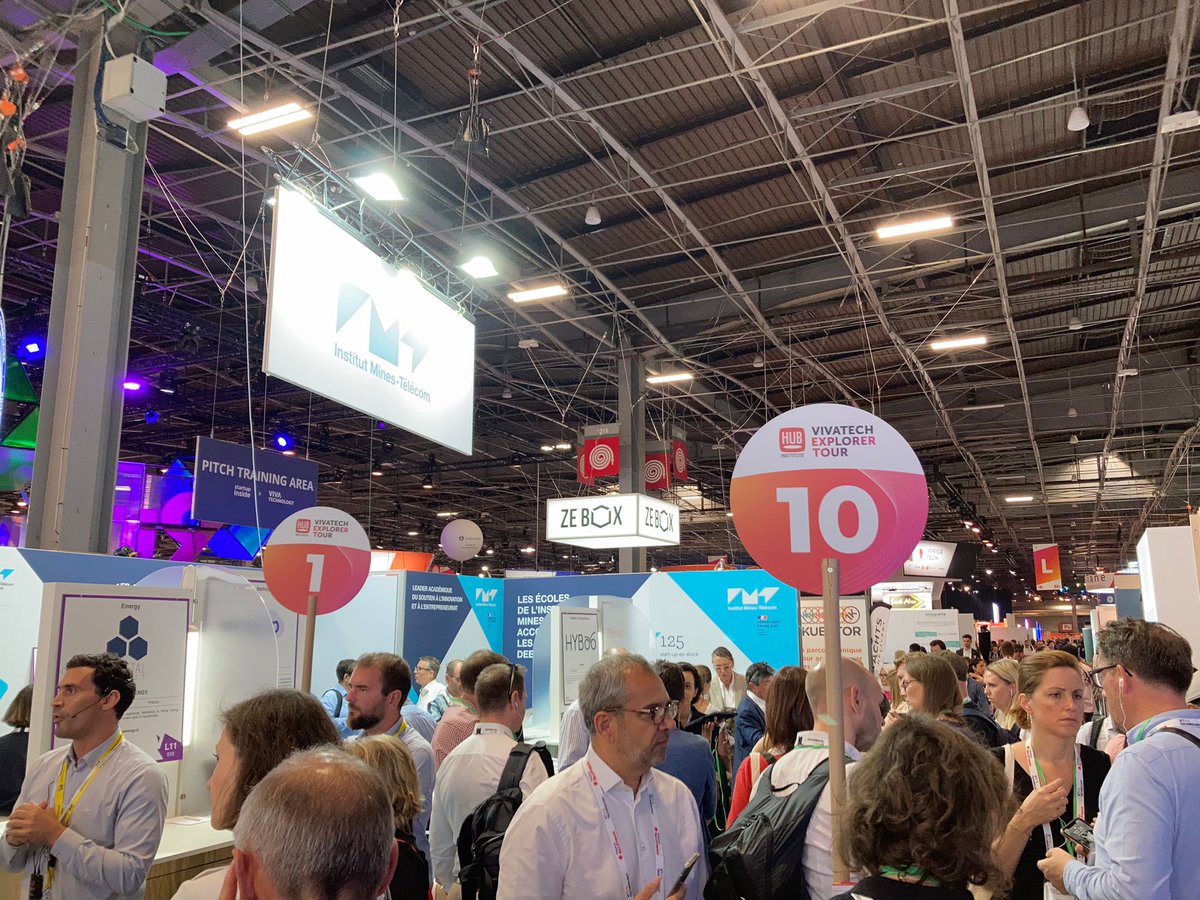 IMTFrance's tweet photo. #IMTVivatech Matinée riche en visites &amp; événements sur le stand de l'#IMT ! RDV stand L11 

[Thread]⬇️ https://t.co/nyFxkXt1X7