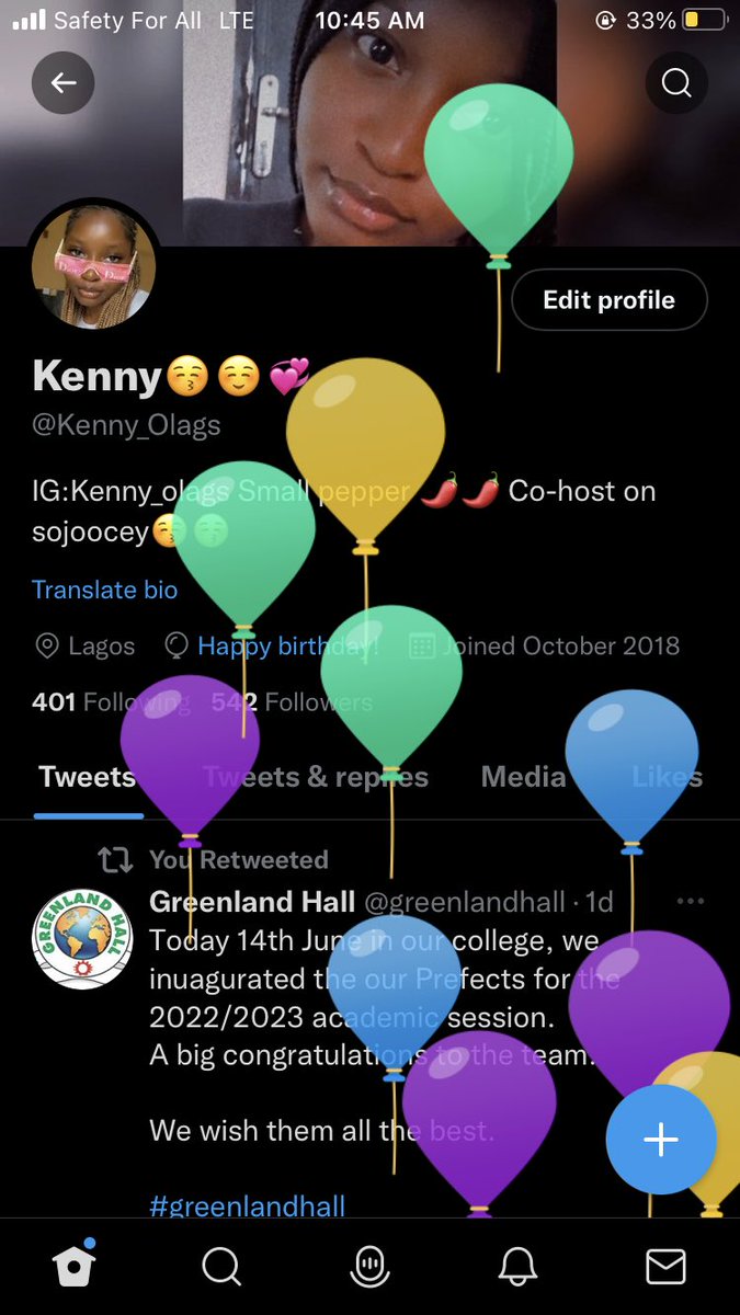 Kenny_Olags's tweet photo. I got balloons!!!!
Happy birthday to me🎉🥳 https://t.co/sgXdiATir2