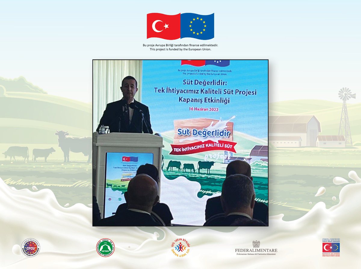 “Süt Değerlidir: Tek İhtiyacımız Kaliteli Süt” Projemiz kapsamında hazırlanan Politika Belgesi’nin paylaşıldığı Kapanış Etkinliğimiz sektör ve Bakanlık temsilcilerinin katılımı ile gerçekleştirildi. <a href="/DiyalogProjesi/">SivilToplumDiyaloğu</a> <a href="/ABBaskanligi/">T.C. Dışişleri Bakanlığı Avrupa Birliği Başkanlığı</a> @cfcuturkey