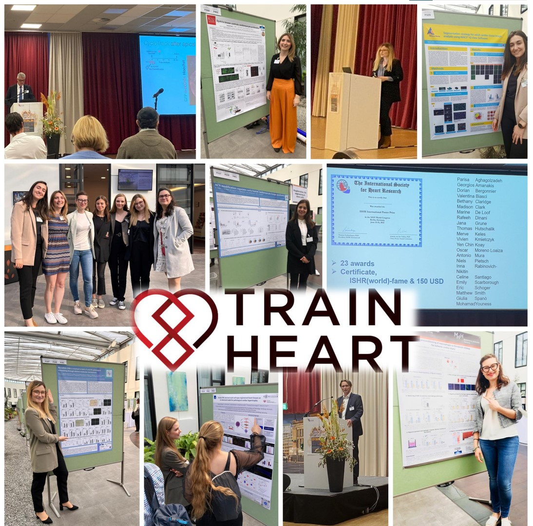TRAIN-HEART ITN (@trainheart4) on Twitter photo What a great contribution by our ESRs & PIs to #ISHR2022 in Berlin, sharing #CVS expertise with world leading experts!
Great work <a href="/AlbaAlbert_/">Alba Albert</a> @GiorgiaRizzari <a href="/MaridaSansonet/">Marida</a> <a href="/km_wrona/">Kinga Wrona</a> <a href="/Joana_M_Alves/">Joana Alves da Silva</a> <a href="/Ileana23900913/">Ileana</a> and congrats to @Giulia43403350 for winning the poster prize👏 What a great contribution by our ESRs & PIs to #ISHR2022 in Berlin, sharing #CVS expertise with world leading experts!
Great work <a href="/AlbaAlbert_/">Alba Albert</a> @GiorgiaRizzari <a href="/MaridaSansonet/">Marida</a> <a href="/km_wrona/">Kinga Wrona</a> <a href="/Joana_M_Alves/">Joana Alves da Silva</a> <a href="/Ileana23900913/">Ileana</a> and congrats to @Giulia43403350 for winning the poster prize👏