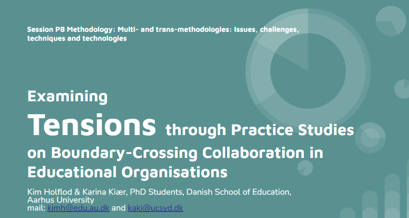 Presenting together with @holflod  findings from our Ph.D. projects at NBISCAR and engaging in interesting discussions about CHAT, tensions, and socio-materiality <a href="/uc_syd/">UC SYD</a> <a href="/DPUAarhusUni/">DPU, Aarhus Universitet</a> <a href="/kbhprof/">Københavns Professionshøjskole</a> #nbiscar2022