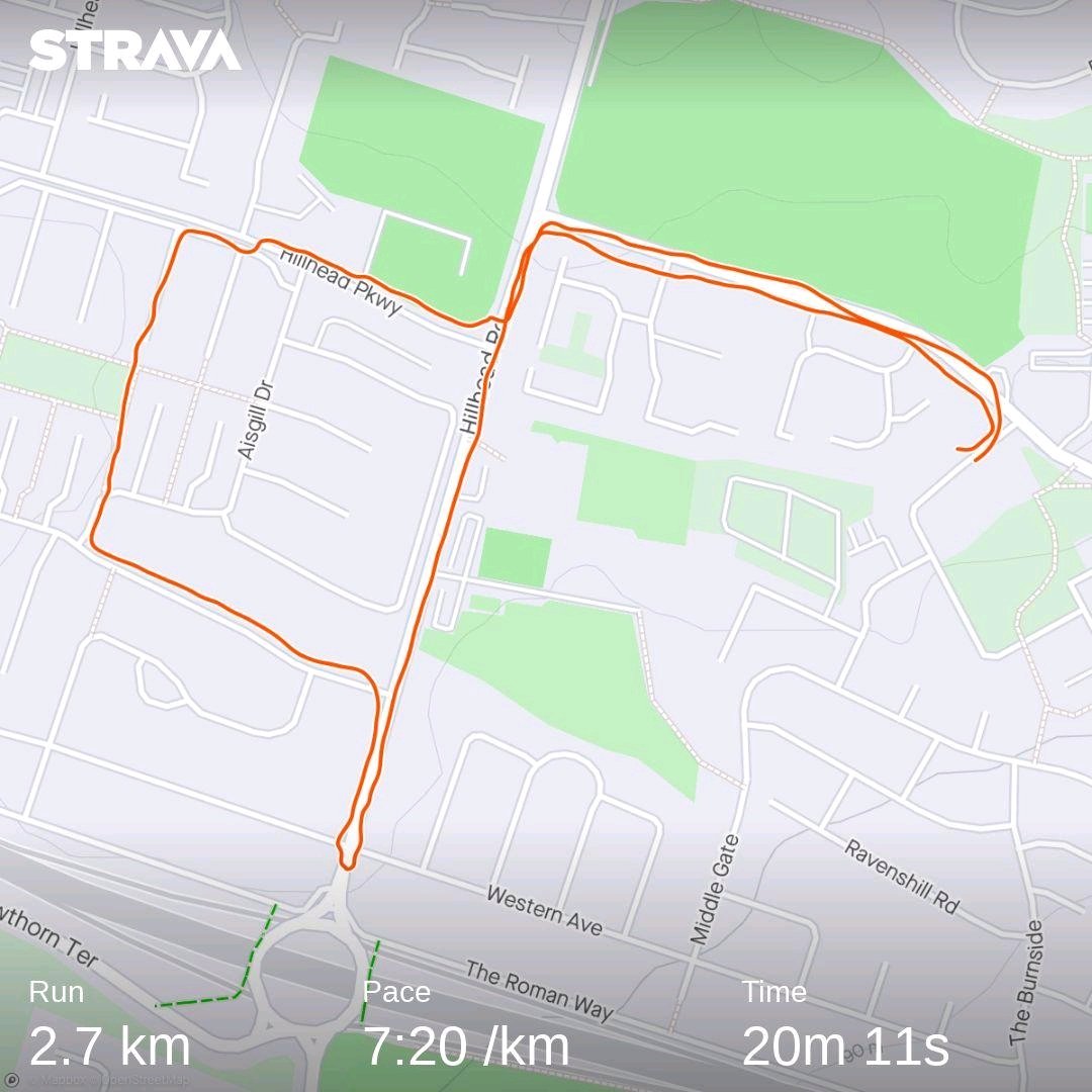 1st step to getting back to fitness and continuing with my many MANY charity runs.
Realy miss not running for charity even if its only 5-10k runs, onwards and upwards.
 Check out my activity on Strava: strava.app.link/7FIiTtc5Tqb
