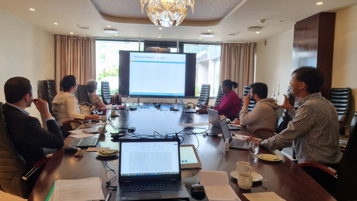 The SOCYTI project kick-off meeting has started today and gathers all our members.  Looking forward to a great collaboration! 

@vestforsk <a href="/human_info_lab/">Human-Info-Lab</a> <a href="/NTNU/">NTNU</a> <a href="/caroldralega/">Carol Azungi Dralega</a> <a href="/raa8/">Rajendra Akerkar | राजेंद्र आकेरकर</a> <a href="/hemant_pt/">Hemant Purohit</a> @GilSedd