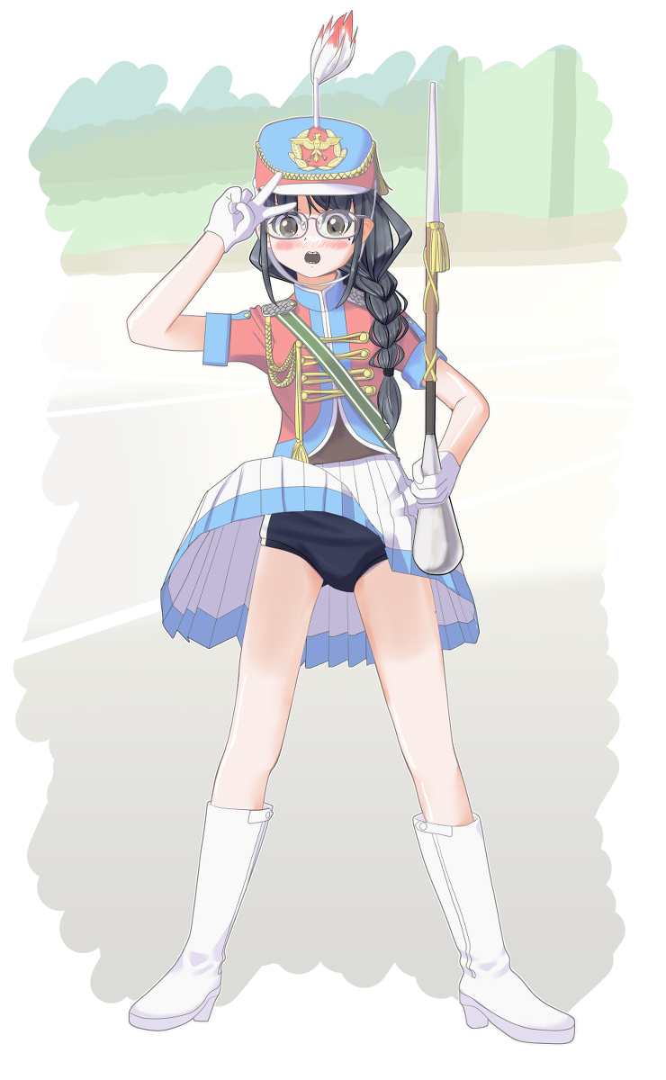 マーチングバンドパンチラ  / X