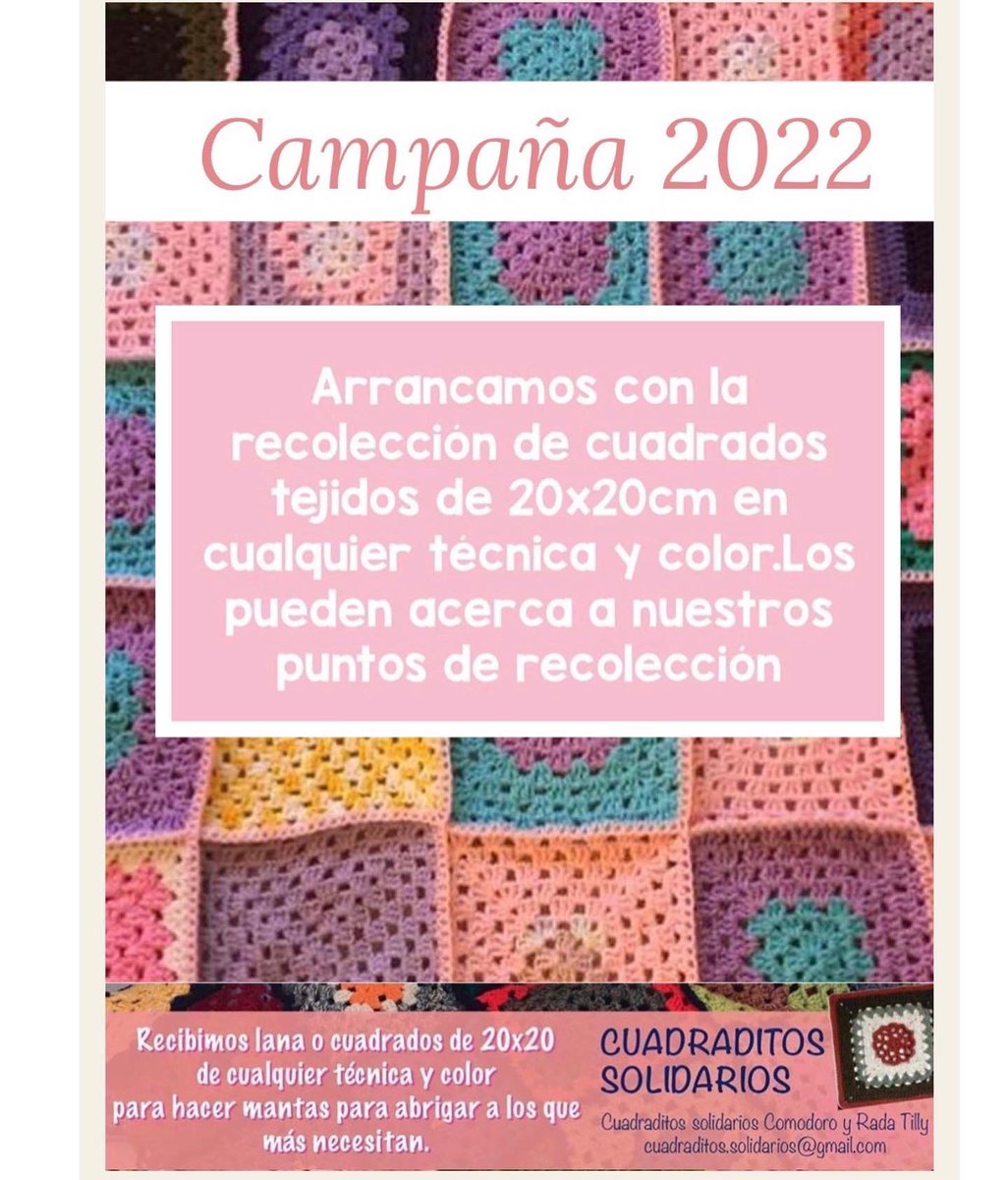 cuadraditosCr's tweet photo. Arrancamos este Invierno 2022 con todo ❤️
Como cada año,seguimos ensamblando mantas para poder abrigar a más familias en estos meses de tanto frío que se vienen.Agradecemos las donaciones de Cuadraditos porque sin su ayuda no podríamos seguir abrigando. https://t.co/B0hpzAG63T