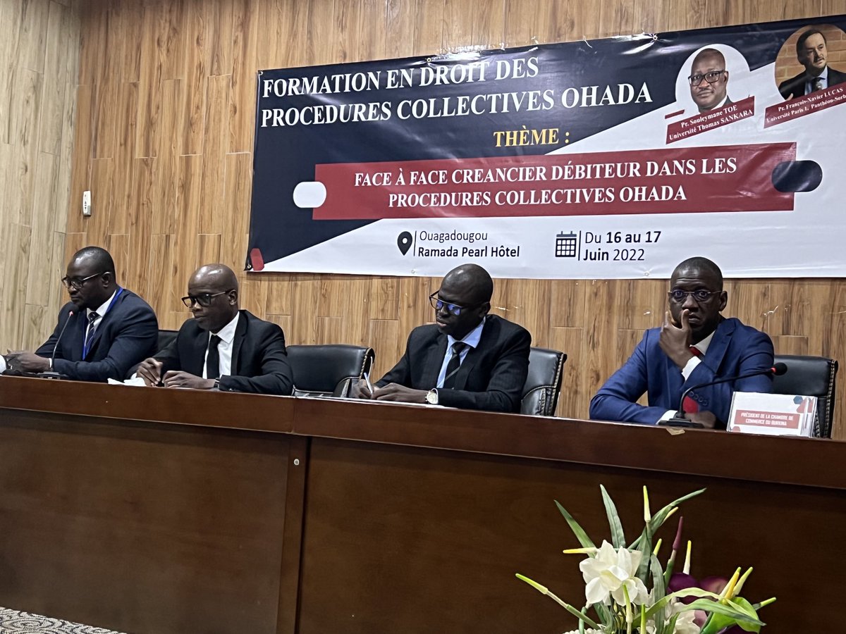 vieuxmko's tweet photo. Les experts intervenant dans le «Face à Face, Créancier et Débiteur» dans un débat ouvert, franc et fluide …un délice sur les points de difficultés sur les procédures collectives en OHADA… #Séminaire #OHADA #ProceduresCollectives #Ouagadougou #JurifisConsult #JFCAVOCATS https://t.co/UB6ETMork0