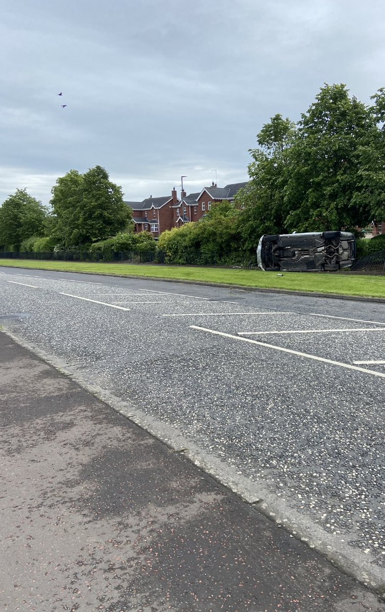 jordan_utv's tweet photo. To the drunk driver and his mate who rolled their car out the front of my house at lunchtime….I hope the police helicopter finds you in the field you ran off into. https://t.co/D00wFklUWn