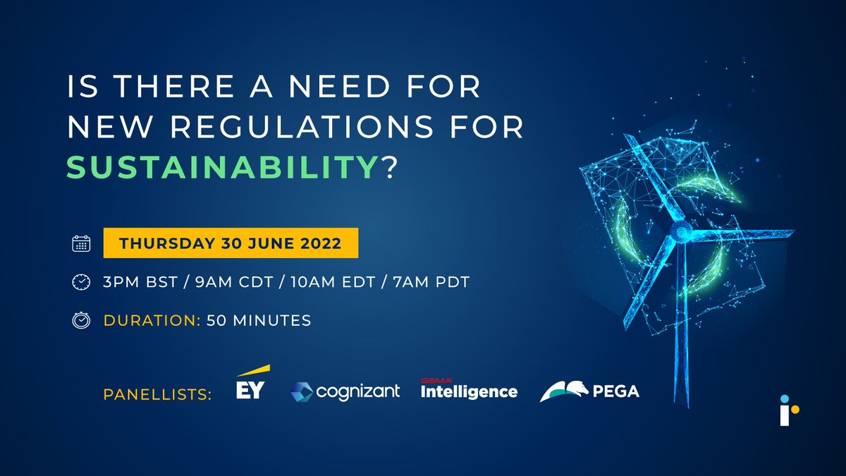 iRS_Global's tweet photo. Join us on 30 June for our #webinar with Editor in Chief, Rachael Kinsella, as she discusses with panellists regulations for sustainability in tech. Register now via: https://t.co/woKsHA7KUy

#irs #iresearch #iresearchservices https://t.co/8VA1EWrJRy