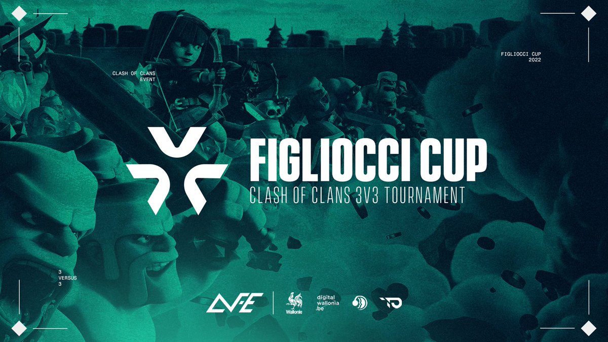📢ANNOUNCEMENT 
We are very happy to announce the first edition of @FigliocciC Cup organized by Activit-E 🔥

⚔️3v3 clash of clans tournament⚔️

Prize pool 350€ 💸

Only 80 spot available, dont miss your chance.
Info and registrations on discord!

⬇️⬇️⬇️
discord.gg/wWt6AKEQAf