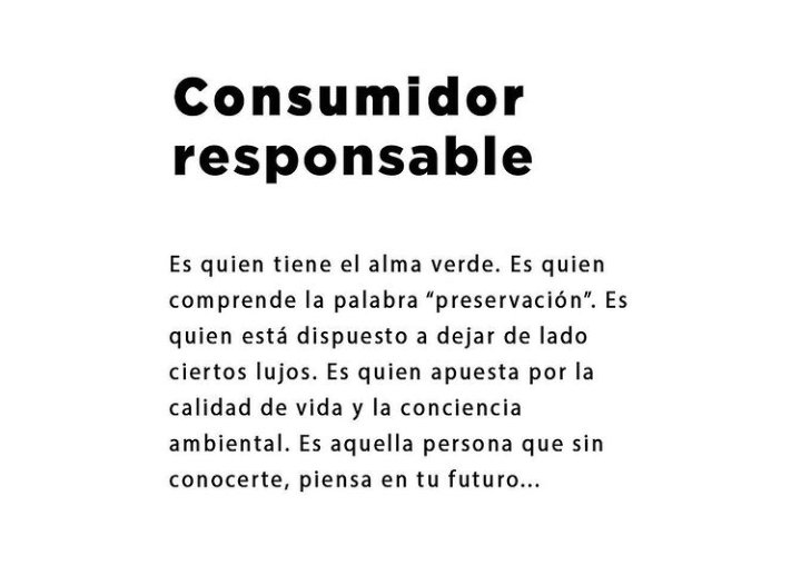 gentconalma's tweet photo. Consumidor responsable:
Es quien tiene el alma verde. Es quien comprende la palabra "preservación". Es quien está dispuesto a dejar de lado ciertos lujos. Es quien apuesta por la calidad de vida y la conciencia ambiental
Es aquella persona que sin conocerte piensa en tu futuro
🌐 https://t.co/N23WpMq8Bg