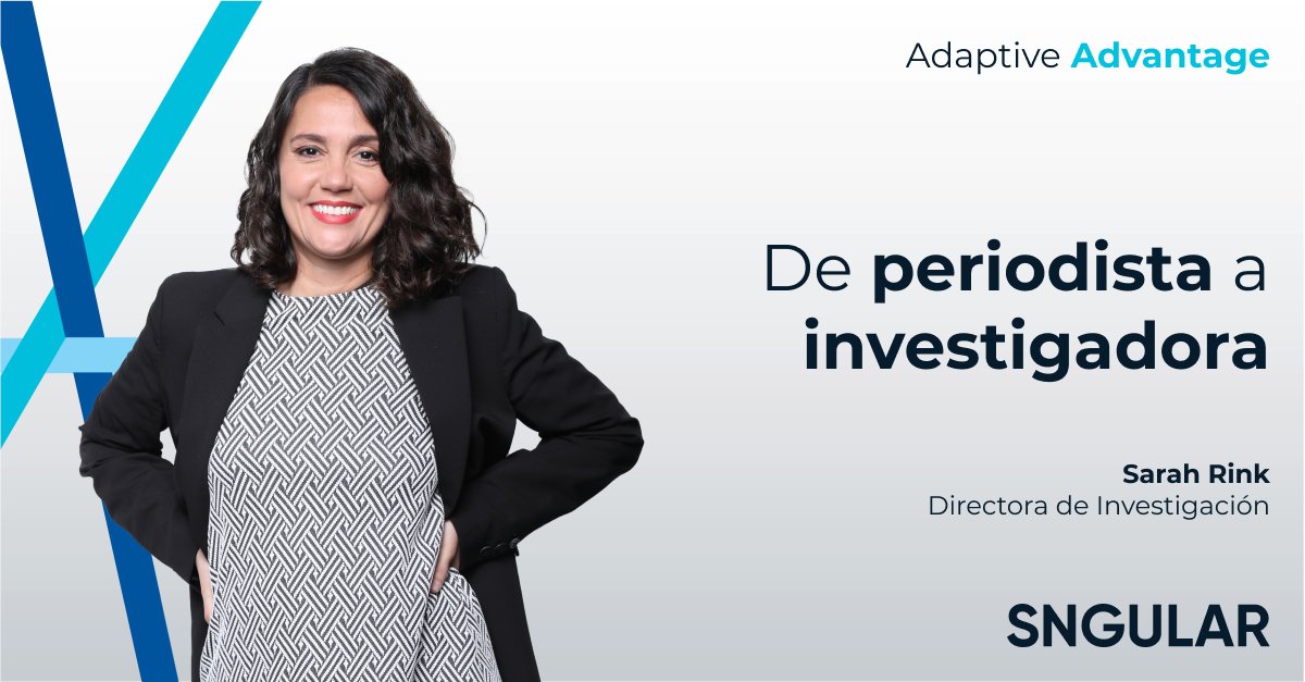 sngular's tweet photo. #AdaptiveAdvantage | ¿Qué tienen en común periodistas e investigadores? La capacidad de hacer preguntas incisivas y relevantes. @saritarink descubrió que podía utilizar impulso natural de cuestionarlo todo para ayudar a empresas a tomar decisiones👇
https://t.co/lR3yFuKrYf https://t.co/Dt322ePj2O