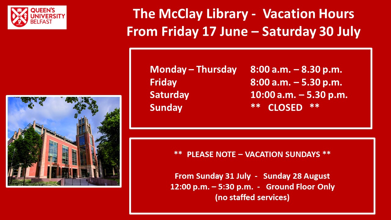 Queen’s University Belfast Library on Twitter "New QUBMcClayLibrary
