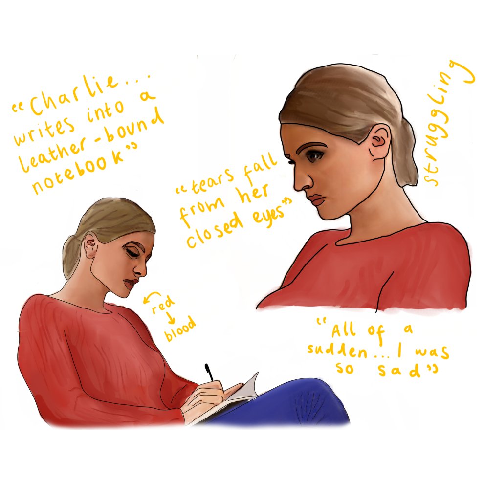 above_mud's tweet photo. Just look at this beautiful concept Art by Anna Emslie. 
This concept art is of our protagonist 'Charlie'. 

We follow Charlie in her ‘Hell Week’, a term coined by people living with either PMDD or PME. 

CASTING IS STILL OPEN. All casting AND Kickstarter info via our LINKTREE! https://t.co/Ypgh2T2Cqm