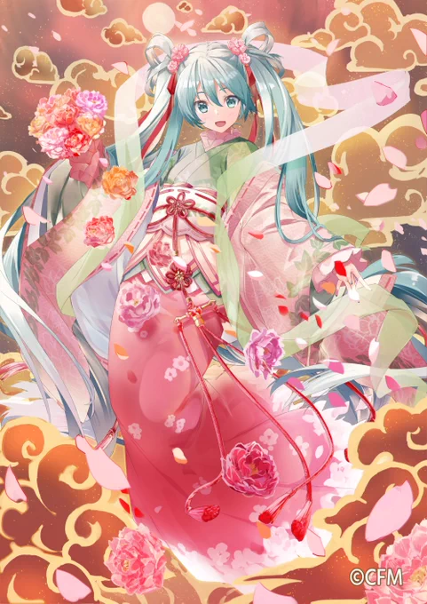 「弘前ねぷた300年祭×初音ミク」にて見送り絵イメージのミクさんを描かせていただきました。詳細はこちらのURLから!https://t.co/rczKhdp7Qm 
何卒よろしくお願い致します。
 #初音ミク #弘前ねぷた300年祭 