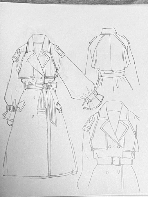 理想のトレンチを作ったよ〜!🧥🎀 