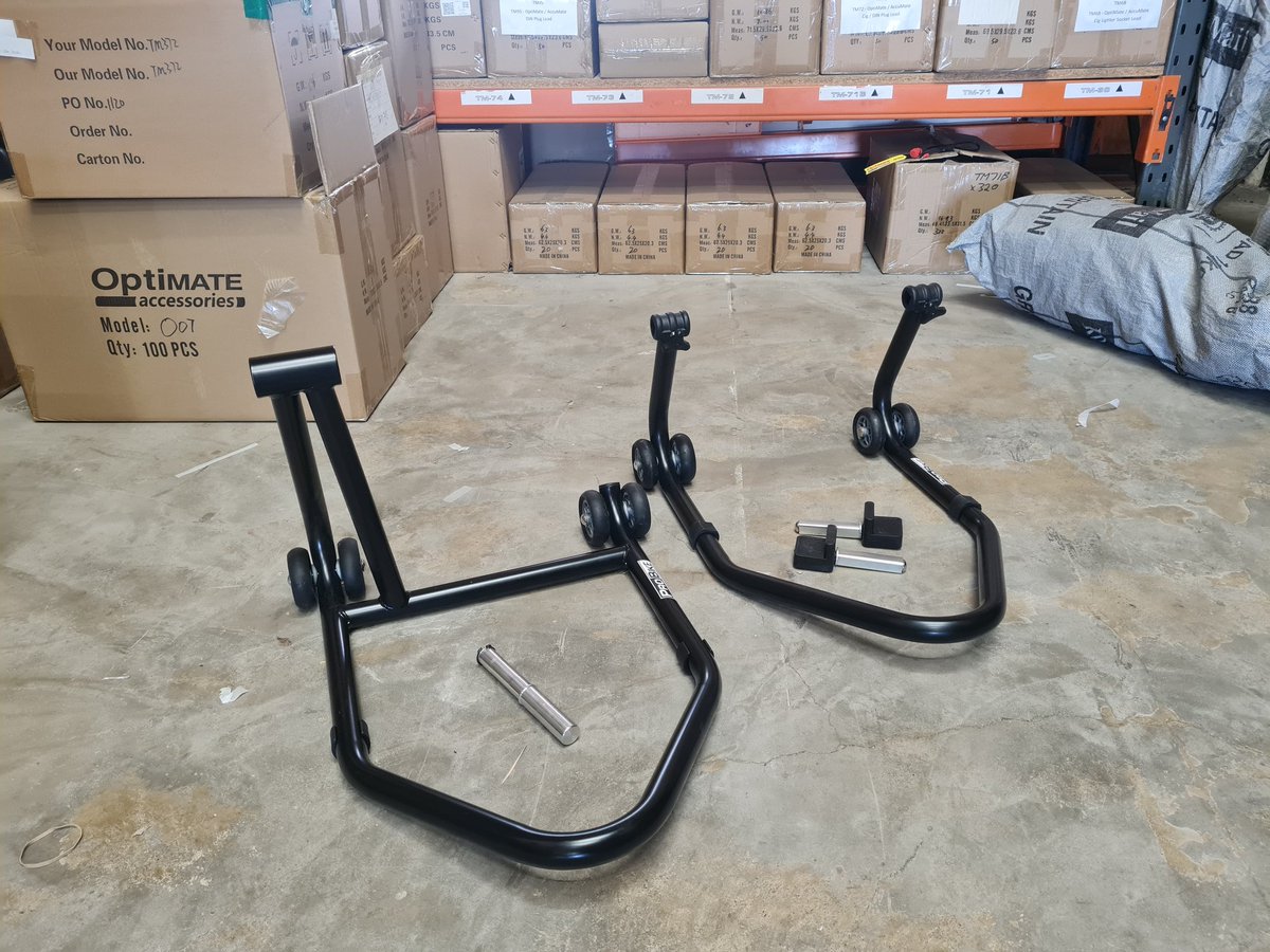 ProBikeUK's tweet photo. Are your paddock stands looking a little old, beaten up or don't quite match the colour of your bike anymore.... 🤔🧰 
Why don't you check out our full range of stands (Rear and front) ⬇️ https://t.co/iHAvBvybvR
Next day delivery available #ProBike #paddockstands #garage #motorin https://t.co/TbceY9Uzog
