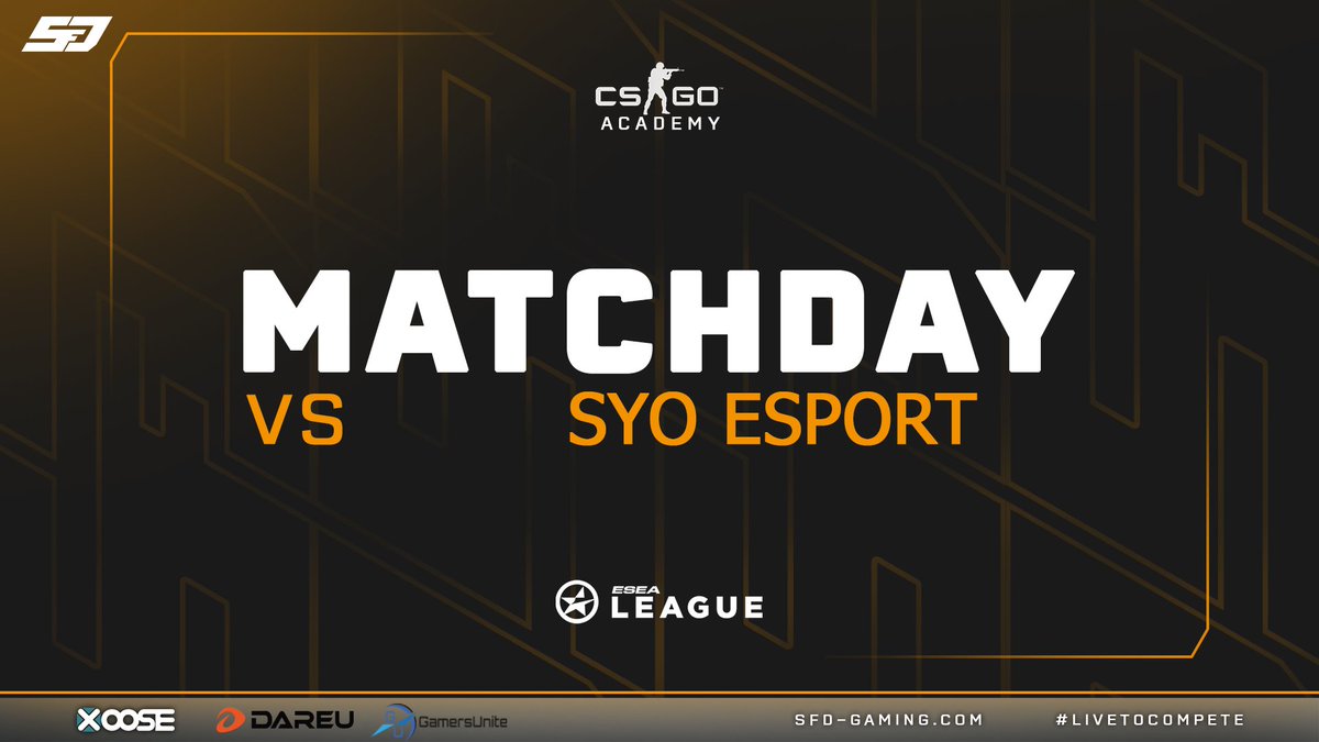 SFDGaming's tweet photo. 🍿#MatchDay🍿
Habe ich da Relegation gehört?📢

🆚@SyoEsport
⏰20:30Uhr
🗺️Bo3
📺https://t.co/vLiM1PKy6U
🎙️ @NaguSan618
🏆@ESEA Open

#livetocompete #CSGO #eSports #ESEA https://t.co/sO9aOpYf87