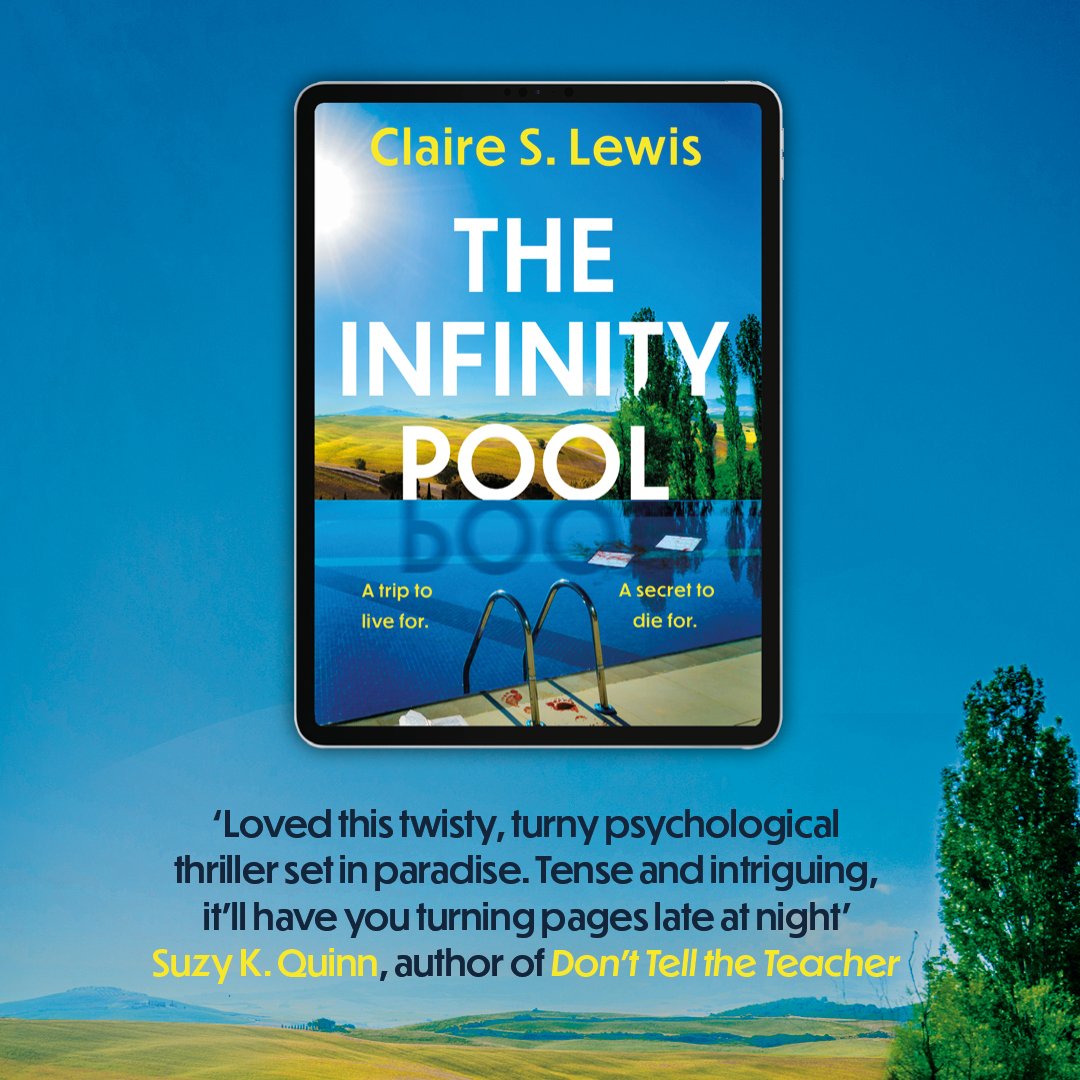 AriesFiction's tweet photo. 'Tense and intriguing, it'll have your turning pages late at night.' @SuzyKQuinn
A trip to live for. A secret to die for.
#TheInfinityPool by @CSLewisWrites is out now in paperback: https://t.co/kAK1XHBiQ8 https://t.co/RiRvJH6VrC