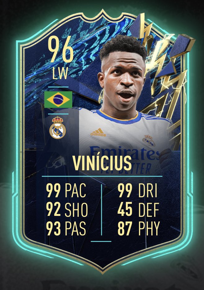 RobosFUT's tweet photo. Genuinely intrigued about this one‼️

Fifa legend 🇧🇷 v New kid on block 🇧🇷 

Whose the best lads/ladies? 

Neymar like ♥️ 
Vinnie Jr retweet 🔁

#FIFA22 https://t.co/n0bNtgFMab