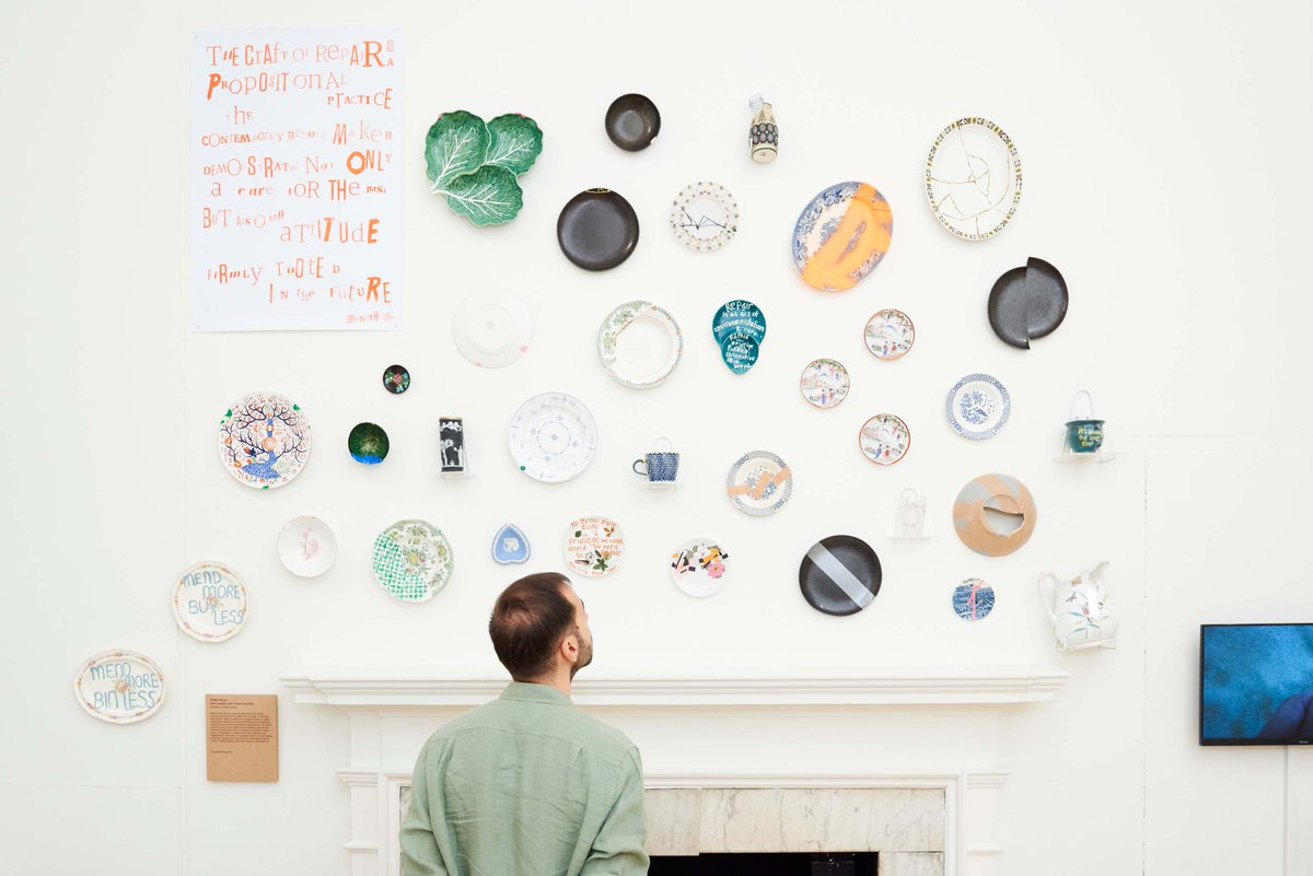 SomersetHouse's tweet photo. ✨ Now Open: Eternally Yours ✨
 
Our new exhibition explores ideas around care, repair and healing. 

From historical examples to contemporary artworks, it showcases diverse examples of creative reuse and hopeful stories of repair.
 
16 Jun-25 Sep. FREE. https://t.co/v8tgvC08Fl https://t.co/5GeWoZWTZL