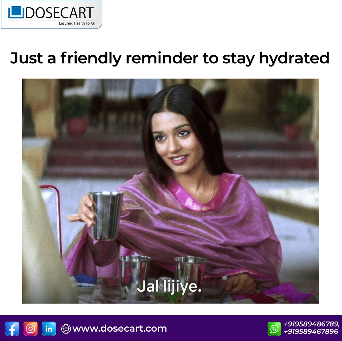 DoseCart's tweet photo. Daily dose of dosecart 😉👍
.
.
.
.
#dosecartdaily #dosecart #hydration #jallijiyememes #memeoftheday #likesforlike #funnymemes #pharmacy #onlinepharmacystores #healthy https://t.co/VH9EeCVML8