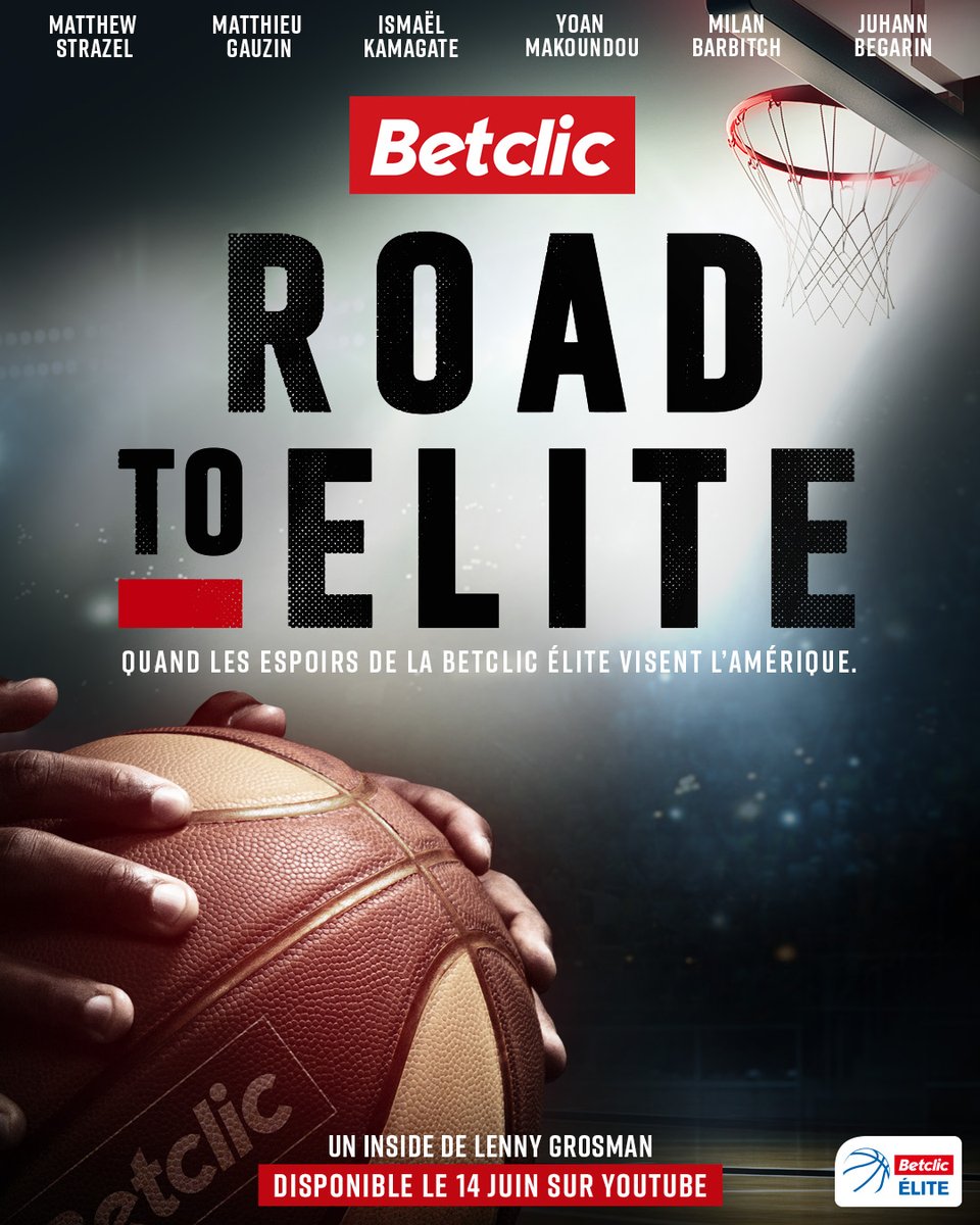 🎬 La série #RoadToELITE est dispo sur Youtube !

Partez à la rencontre et découvrez le quotidien de 5 jeunes joueurs du championnat qui visent le rêve NBA 🔥

🍿 bit.ly/3HpJqno