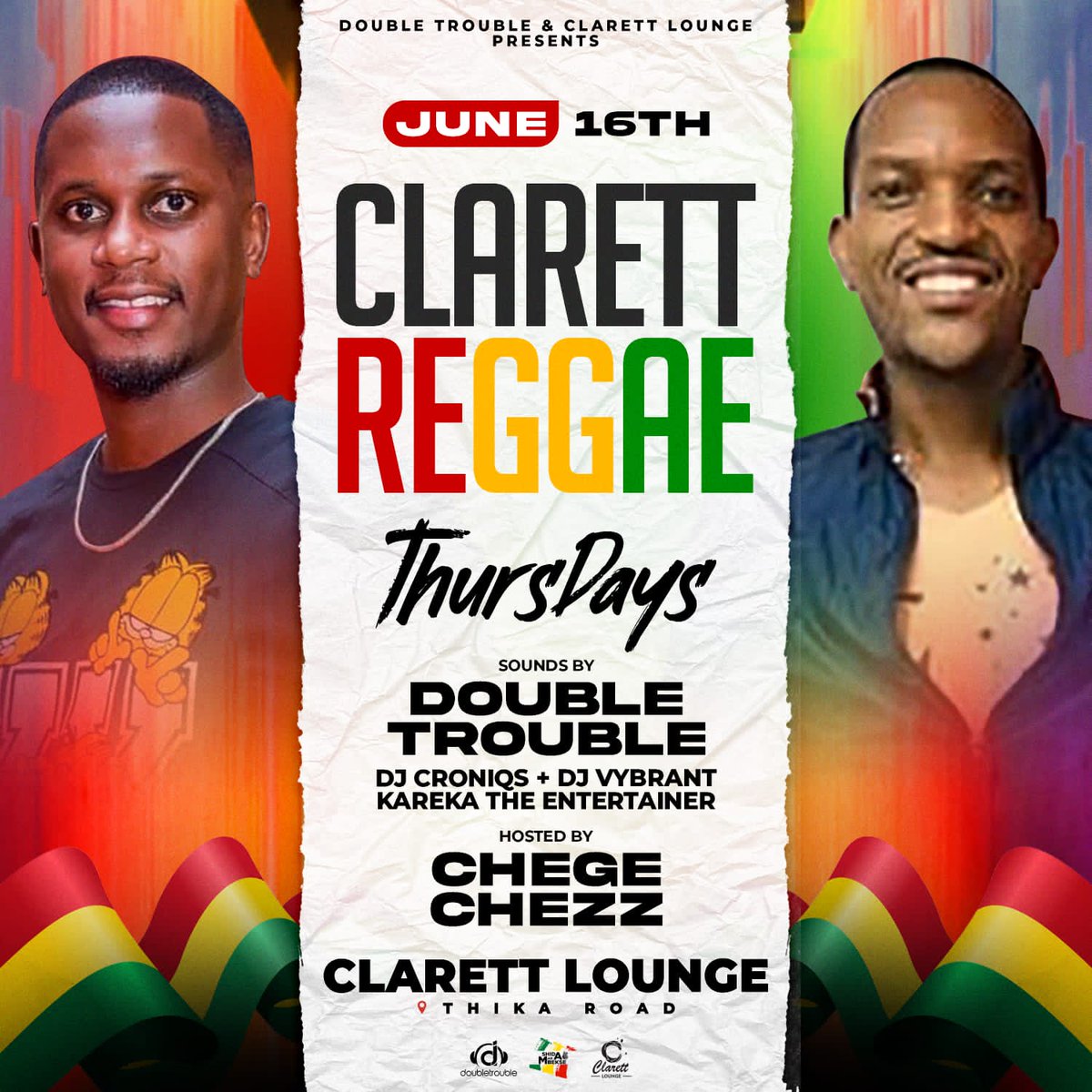 ClarettLounge1's tweet photo. Thursdays are for reggae and cool vibes with @DjDaboTrabo โค๏ธ๐๐
#TupataneClarett #reggaeThursday https://t.co/oV0LfQsFHb