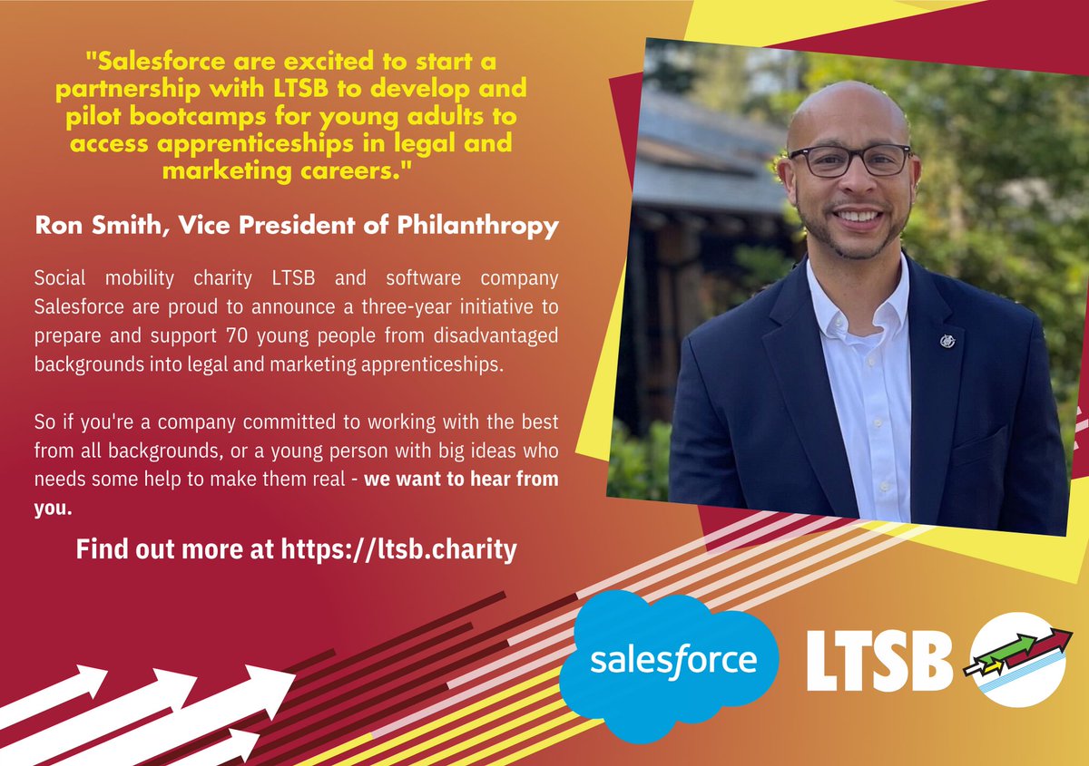 A huge thanks from everyone at @LtsbCharity to <a href="/SalesforceUK/">Salesforce UK & Ireland</a> for their support of our legal and marketing initiatives. There is great talent out there that just needs a chance to show what it can do - this funding will help us ensure young people get the careers they deserve.