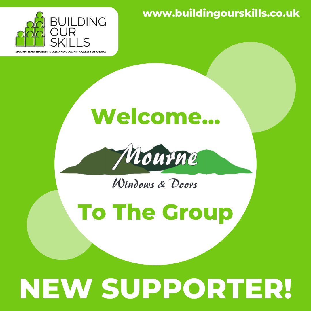 We have a new #supporter!

We would like to welcome <a href="/DoorsMourne/">Mourne Windows & Doors</a> as a new supporter of Building Our Skills. It’s great to have you onboard and we can wait to work with you more in the coming months.

#BuildingOurSkills #Fenestration