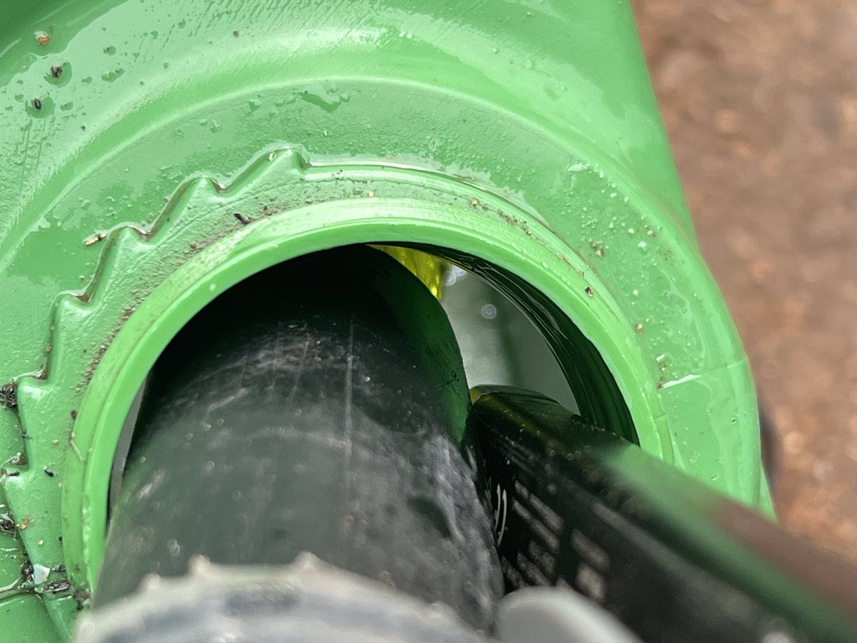 RodPohlner's tweet image. Squeezing a pen light torch into the top of a drum while filling them up makes seeing the level a whole lot easier