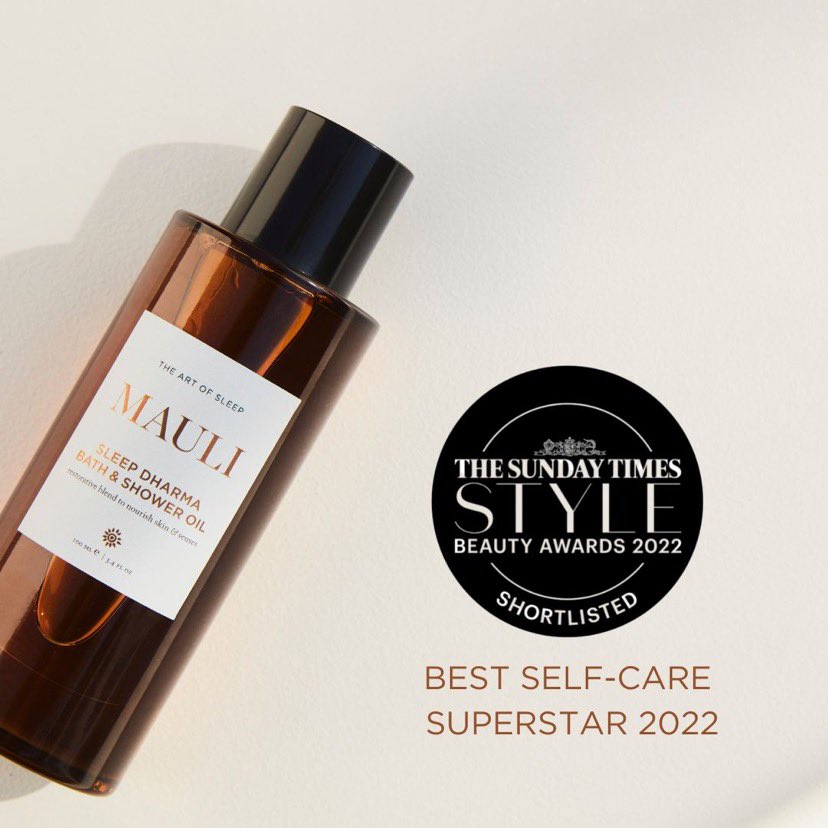 We were pleased to see that our sleep Dharma bath oil nominated for the coveted Sunday Times Style Awards💚✨ #beautyawards #stylebeautyawards2022 #bestwellnessbrand #selfcare #naturalskincare #luxuryskincare #ayurveda #ayurvedabeauty #sustainablebeauty⁠ #ecobeauty⁠ ⁠⁠⁠