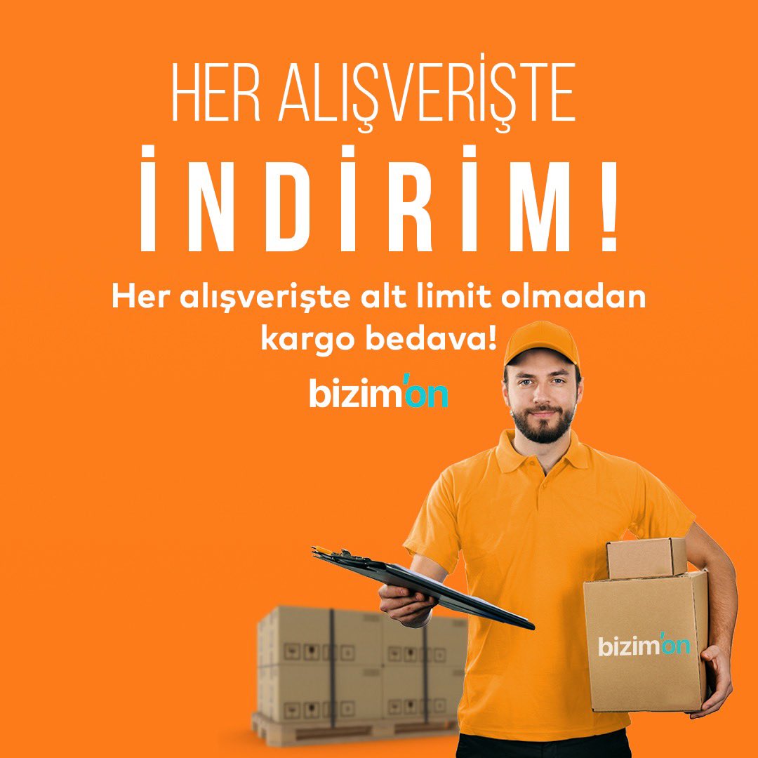 Bizimoncom's tweet photo. Daha önce böylesi ne duyulmuş, ne görülmüş ⭐️

Bir gün değil her gün, seçili ürünlerde değil her üründe indirim fırsatı Bizimon’da!
Üstelik her alışverişte alt limit olmadan kargo bedava! 

Haydi siz de https://t.co/TDGRNj521k'a gelin. Avantajlı alışveriş keyfini yaşayın! https://t.co/MRRBNTNHyh